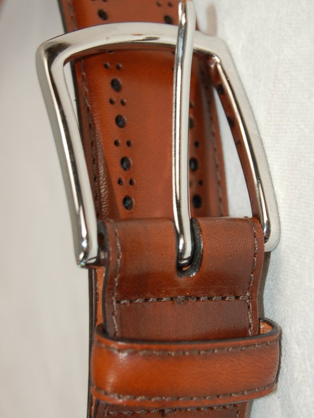 Allen Edmonds Manistee men's walnut brown belt 42